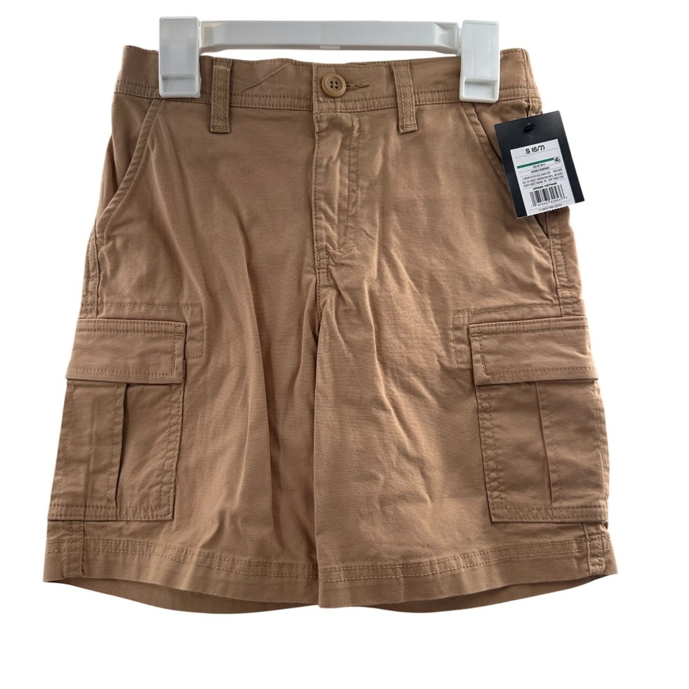 Art Class Khaki Cargo Shorts S (6/7) Boys Cotton Blend Pockets‎ Small NWT New